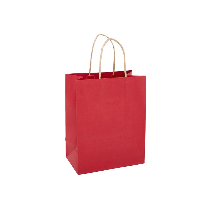 Versatile Kraft Tinted Color Shopping Bag 8" x 4 3/4" x 10 1/4"