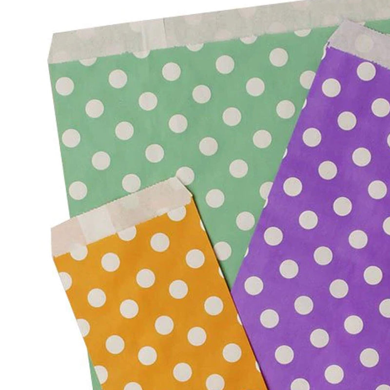 Polka Dot Charm Bags Generous Capacity 6 3/8" x 8 1/2"