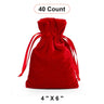 Velvet Gift Bags 4" x 6" Elegant and Durable