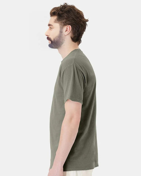 ComfortWash Hanes garment-dyed cotton crewneck pocket T-shirt