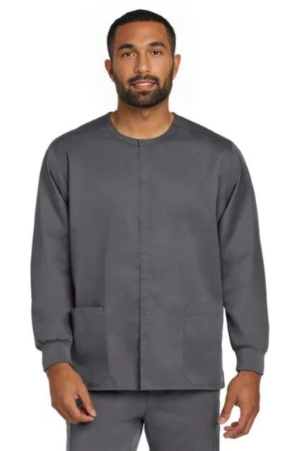 Wink® WorkFlex Snap Front Scrub Jacket Comfortable