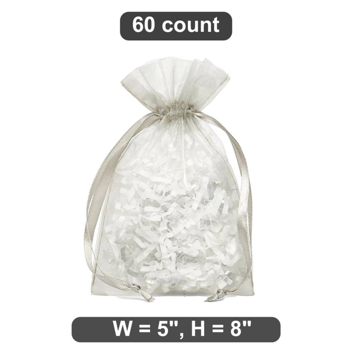 5” x 8” Organza Drawstring Bags Simple and Stylish