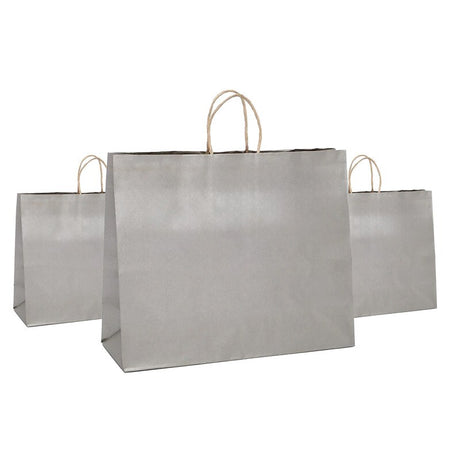 Metallic Shopping Bag Durable 16" x 6" x 18 1/2"