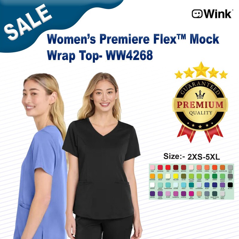 Wink® Women’s Premiere Flex Mock Wrap Top