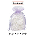 Bolsas de organza con fondo plano 3 1/2''x1''x5 1/2'' para envoltura de regalo perfecta