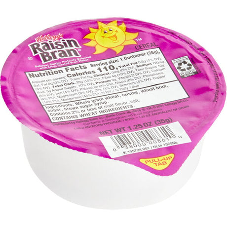 Kellogg's Raisin Bran Cereal Single-Serve Bowl Pack 1.25 oz. - 96/Case