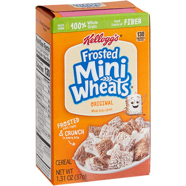 Kellogg's Frosted Mini-Wheats Cereal Single-Serve Box 1.31 oz. - 70/Case