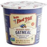 Bob's Red Mill Blueberry Hazelnut Gluten-Free Single Serving Oatmeal Cup - 12/Case