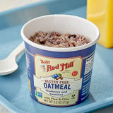 Bob's Red Mill Blueberry Hazelnut Gluten-Free Single Serving Oatmeal Cup - 12/Case