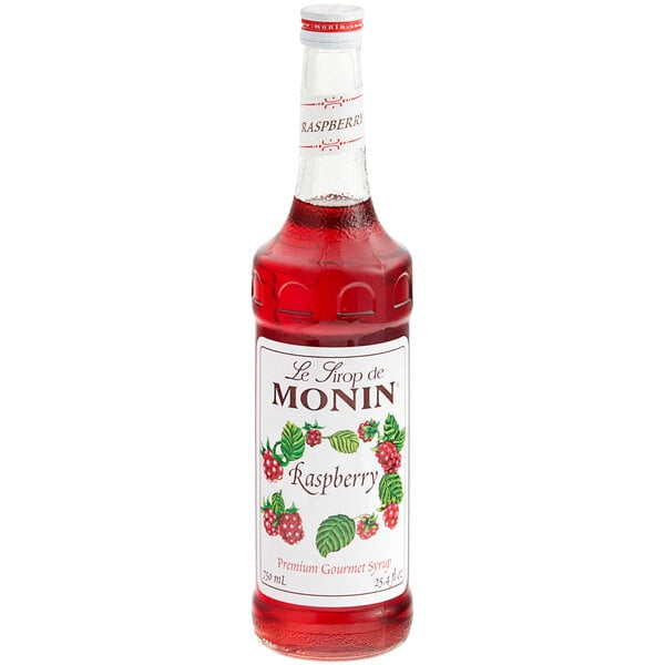 Monin Premium Raspberry Flavoring / Fruit Syrup - 750 mL