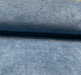 Fabricut Sensation Blue Chenille Fabric - Blue, Very Heavyweight, 54" Width (1 Yard)