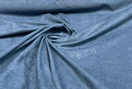 Fabricut Sensation Blue Chenille Fabric - Blue, Very Heavyweight, 54" Width (1 Yard)