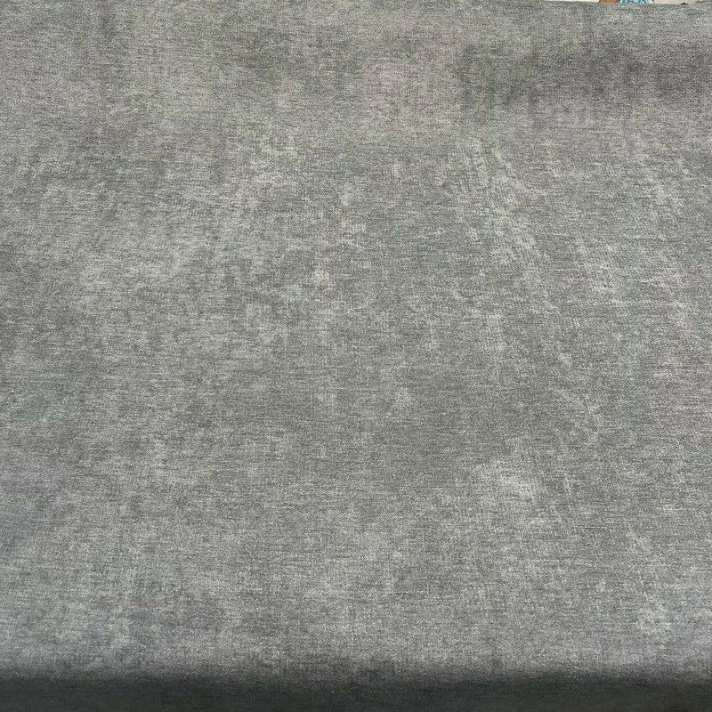 Sensation Polyester Chenille Upholstery Fabric - Pewter, 54" Width (1 Yard)