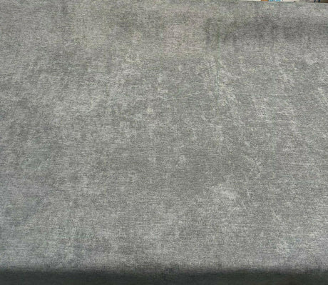 Sensation Polyester Chenille Upholstery Fabric - Pewter, 54" Width (1 Yard)