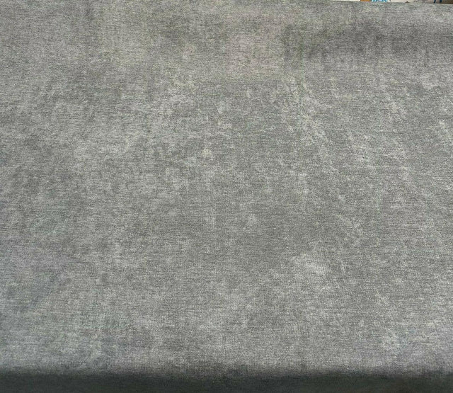 Sensation Polyester Chenille Upholstery Fabric - Pewter, 54" Width (1 Yard)