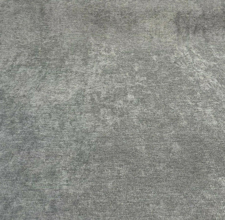 Sensation Polyester Chenille Upholstery Fabric - Pewter, 54" Width (1 Yard)