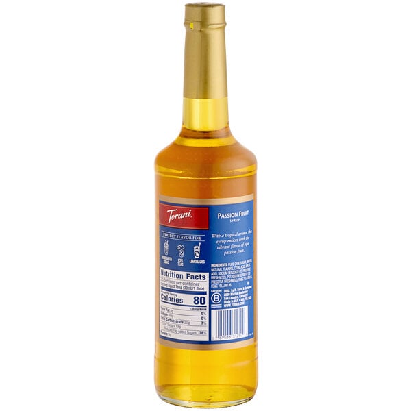 Torani Passion Fruit Flavoring / Fruit Syrup 750 mL Glass Bottle
