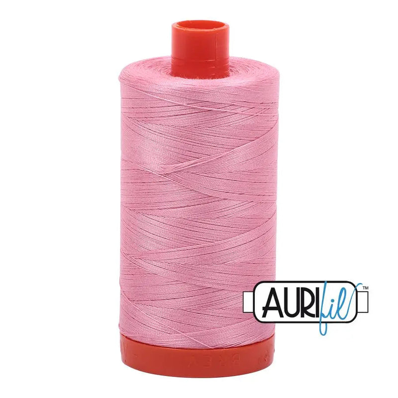 Cotton Thread Bright Pink Aurifil 50wt Large Spool