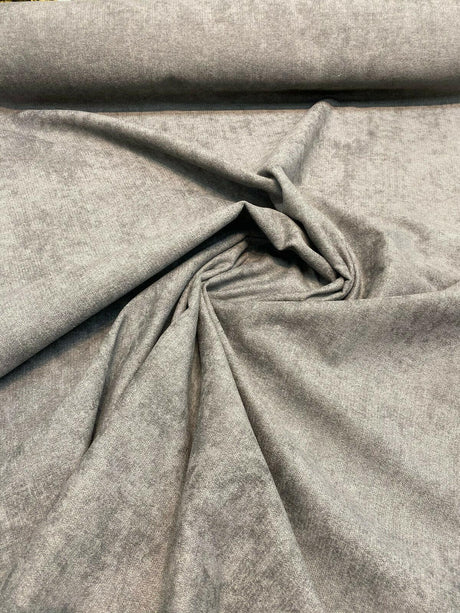 Fabricut Sensation Polyester Fabric - Charcoal Chenille, Stain Repellent, 54" Width (1 Yard)
