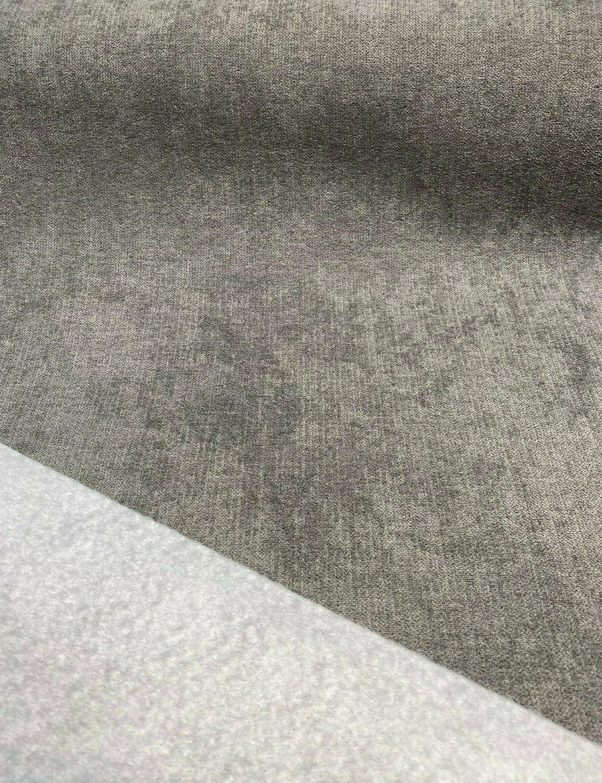 Fabricut Sensation Polyester Fabric - Charcoal Chenille, Stain Repellent, 54" Width (1 Yard)