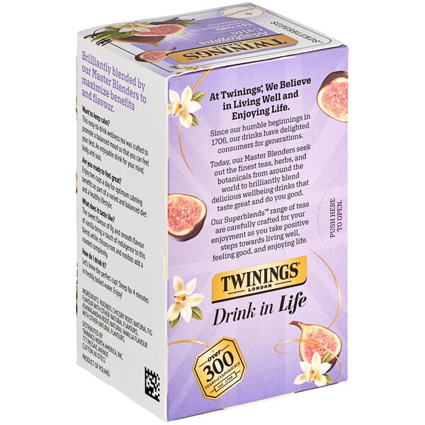 Twinings Calm Adaptogens, Fig & Vanilla Herbal Tea Bags - 18/Box
