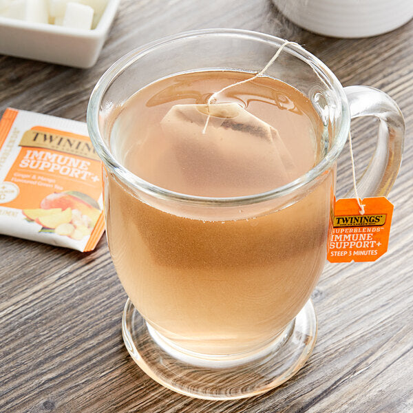 Twinings Superblends Immune Support+ Ginger & Mango Green Tea Bags - 16/Box