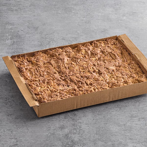 David's Cookies Pre-Cut Caramel Apple Crumb Cake 6 oz. - 48/Case