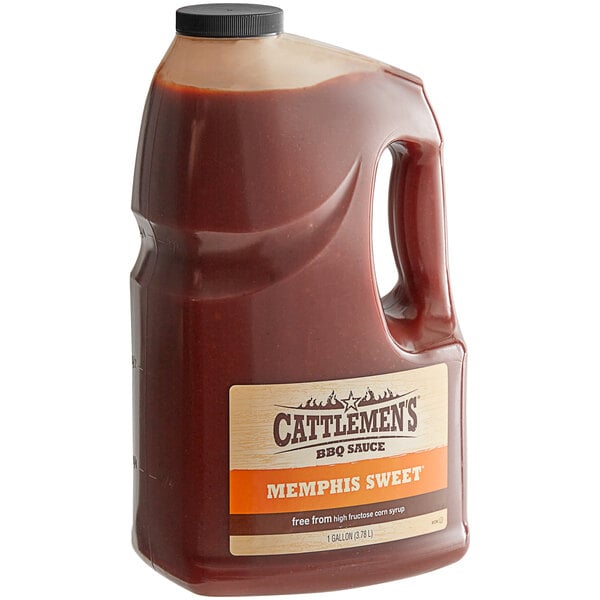 Cattlemen's Memphis Sweet BBQ Sauce 1 Gallon - 4/Case