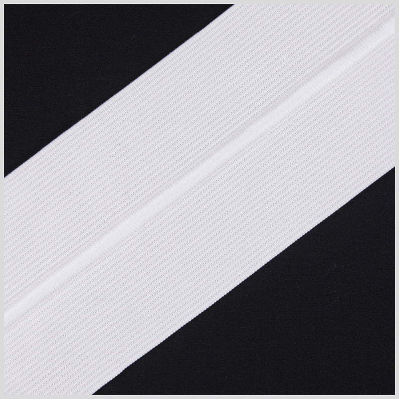 3" White Drawstring Elastic