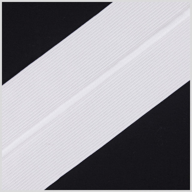 3" White Drawstring Elastic