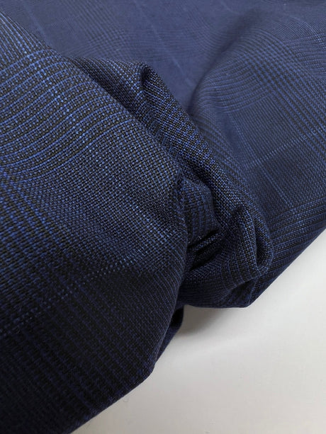 Polyamide Blend Striped Checked Fabric