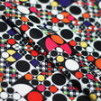 Disco Dots Poly Spandex Fabric - Assorted Colors Polka Dots, 60" Width (1 Yard)