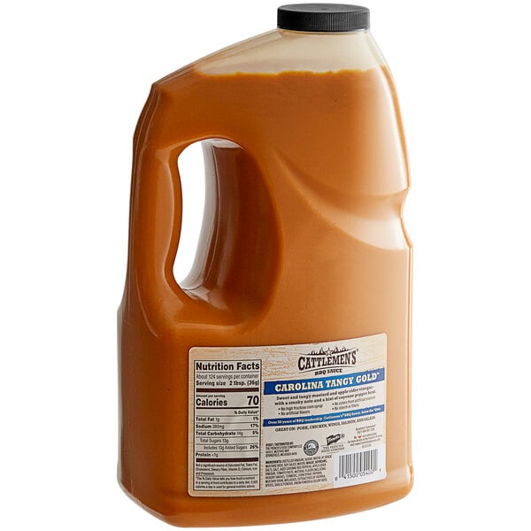 Cattlemen's Carolina Tangy Gold BBQ Sauce 1 Gallon - 4/Case