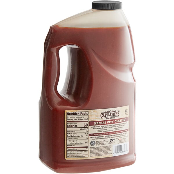 Cattlemen's Kansas City Classic BBQ Sauce 1 Gallon