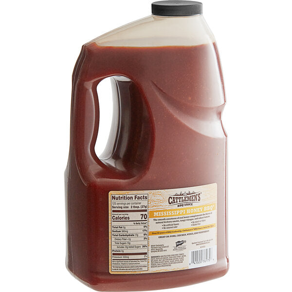 Cattlemen's Mississippi Honey BBQ Sauce 1 Gallon