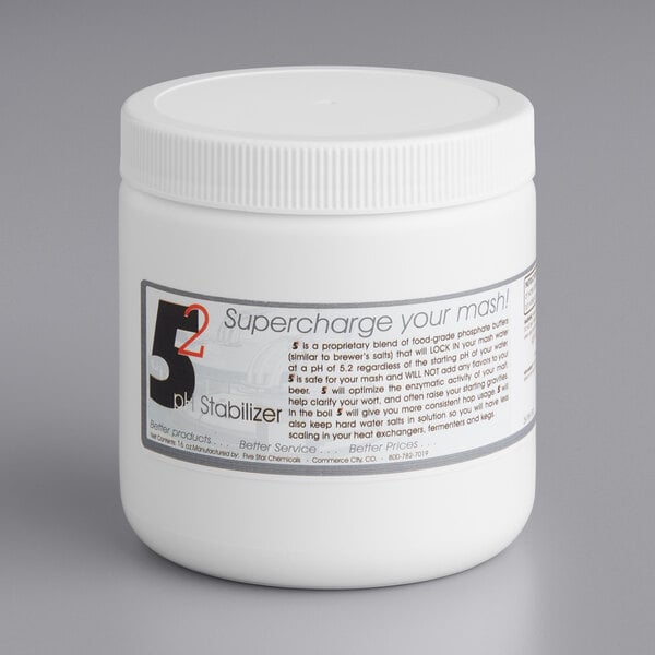 Five Star Chemicals 26-PHS-FS01-12 5.2 pH Stabilizer Brewery Phosphate Buffer Powder 1 lb.