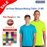 JERZEES® Dri Power Moisture-Wicking Crewneck Short Sleeve T-Shirt