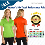 Port Authority® Women's Silk Touch Performance Collared Short Sleeve Polo