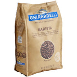 Ghirardelli Barista Dark Chocolate 10M Baking Chips 5 lb. - 2/Case