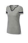 Sport-Tek® Women's Sort Sleeve Halftime Notch Neck Tee