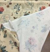 Lydia Irwin Botanical Fruits Cotton Fabric - Beige Multi Botanical Fruits, 54" Width (1 Yard)