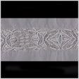 White Metal Chain Bead Trim