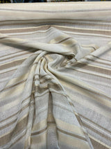P Kaufmann NFP Sakarya Sand Double Width Sheer Polyester Fabric - Sand Sheer, 118" Width (By The Yard)