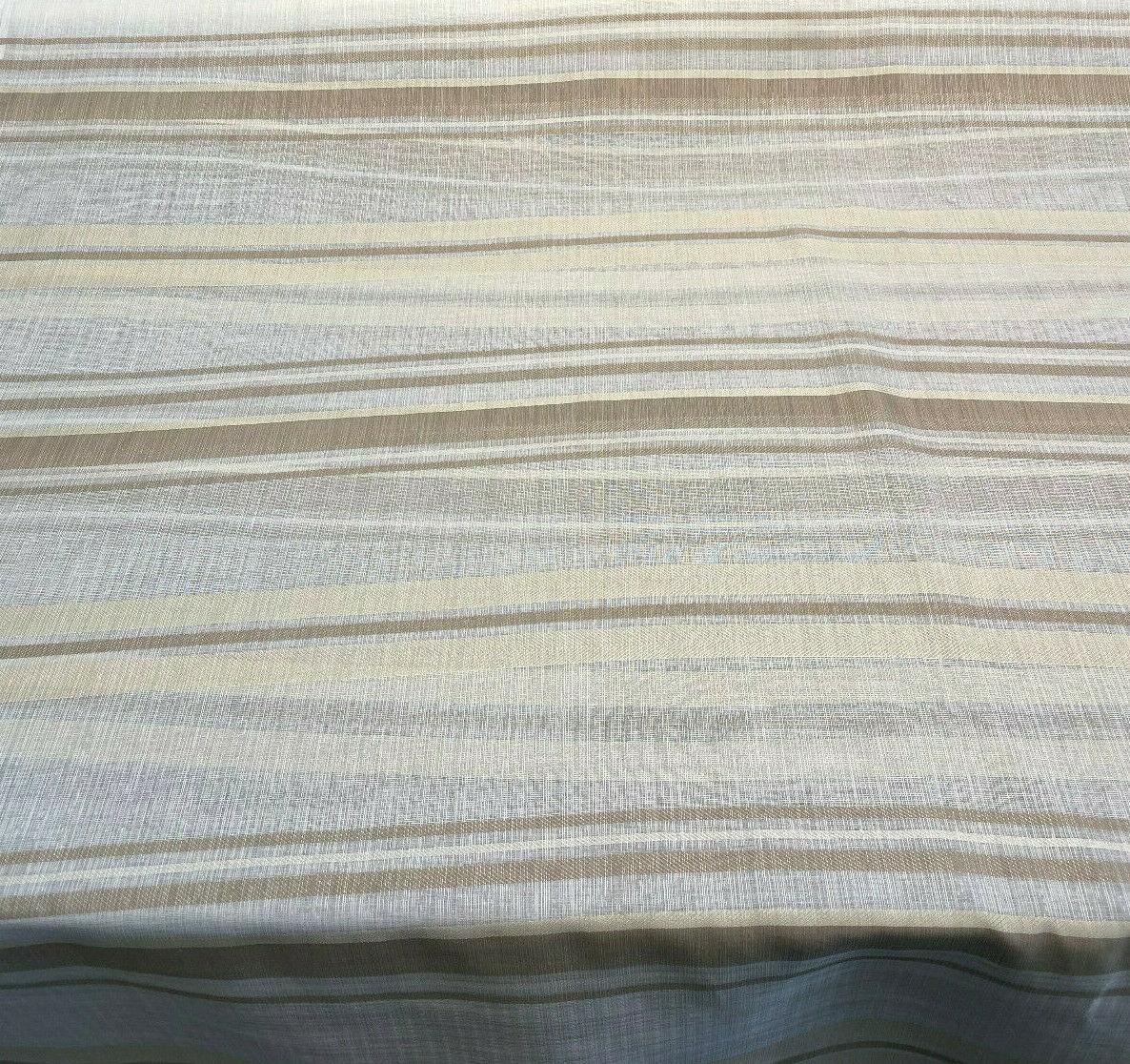 P Kaufmann NFP Sakarya Sand Double Width Sheer Polyester Fabric - Sand Sheer, 118" Width (By The Yard)