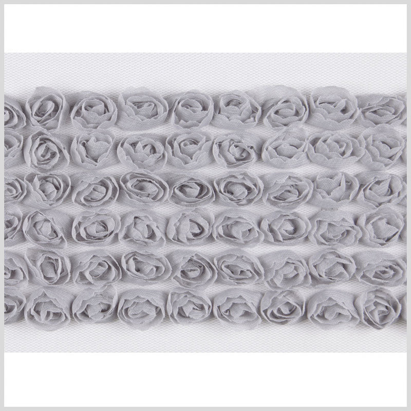 Pearl Gray Floral Lace