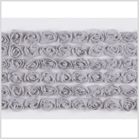 Pearl Gray Floral Lace