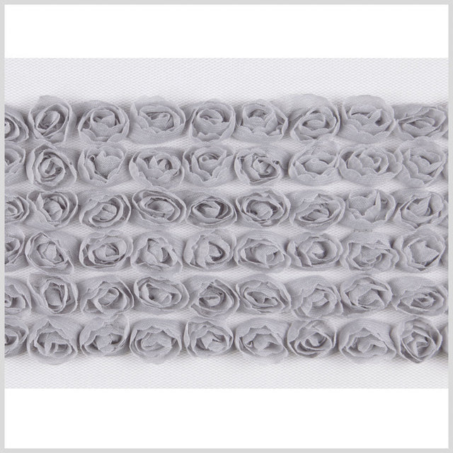 Pearl Gray Floral Lace