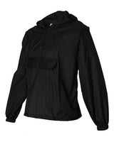 Packable Half-Zip Hooded Pullover Jacket