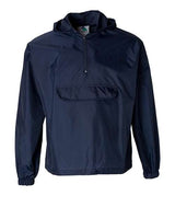 Unisex Packable Half-Zip Hooded Pullover Jacket