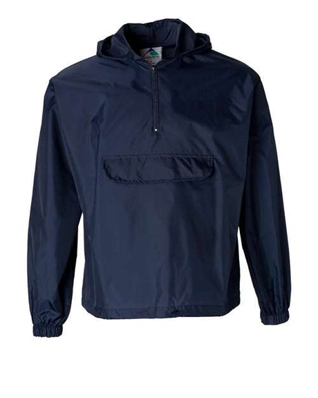 Unisex Packable Half-Zip Hooded Pullover Jacket